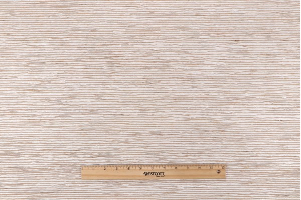 Sample of P Kaufmann Lorraine Backed Upholstery Fabric in Oyster 