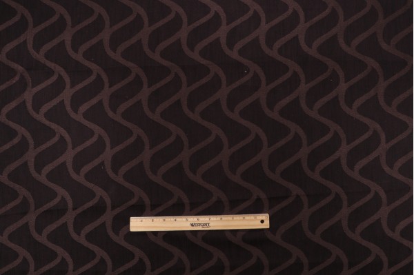 Scalamandre Damask Decorator Fabric in Espresso