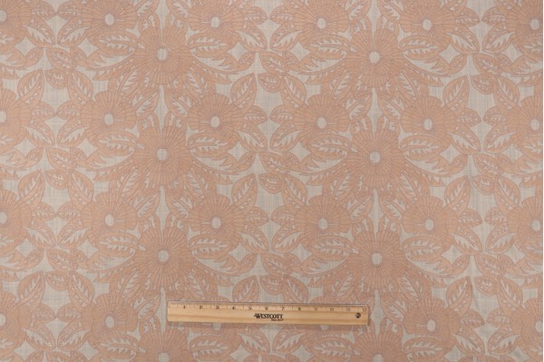 Valiant Fabrics Cynthia Embroidered Drapery Fabric in Dune