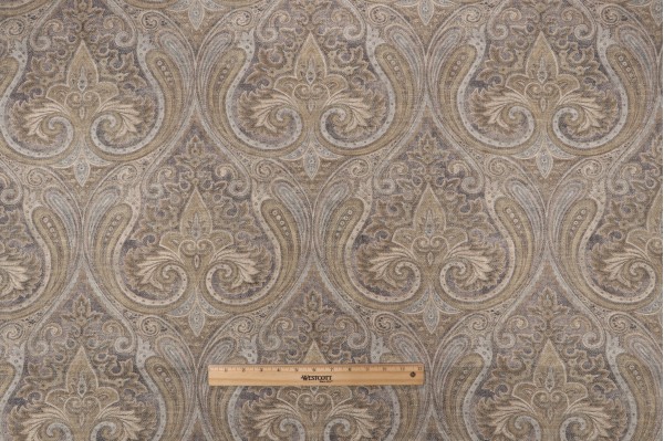 Waverly Quiet Place Printed Cotton Blend Drapery Fabric in Truffle