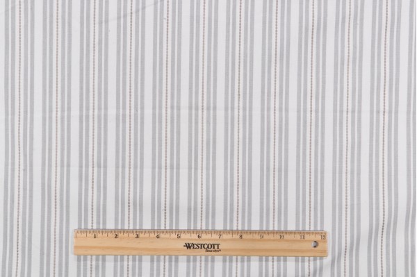 P Kaufmann Murali Stripe Woven Decorator Fabric in Grey