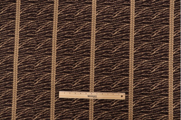 Scalamandre Merill Stripe Tapestry Upholstery Fabric in Ebony