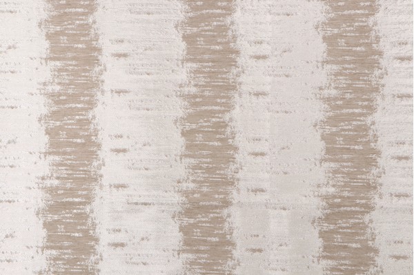 Brilliant Stripe Damask Decorator Fabric in Oyster