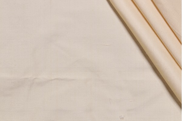 Francesca Silk Decorator Fabric in Lemon Chiffon