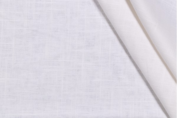 Wexford Linen Decorator Fabric in White