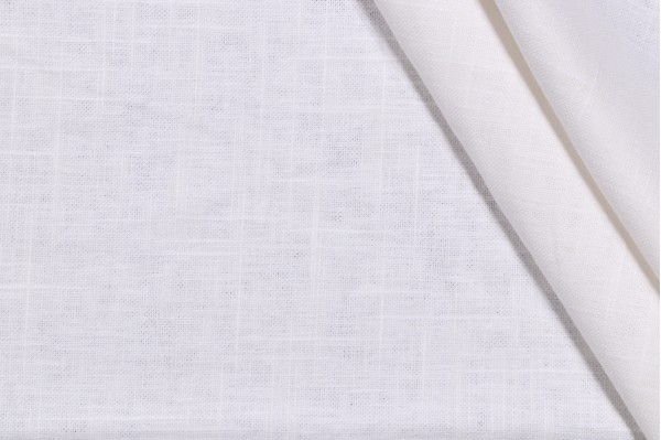 Wexford Linen Decorator Fabric in White