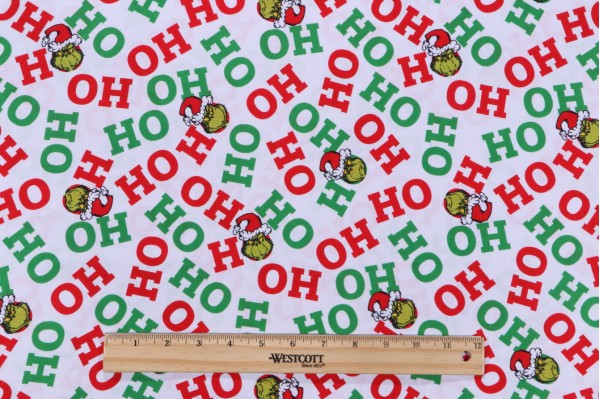 Click for 3.88 Yards Robert Kaufman How The Grinch Stole Christmas Collection ADE-20997-223 Printed Cotton Craft Fabric in Holiday Robert Kaufman How The Grinch Stole Christmas Collection ADE-20997-223 Printed Cotton Craft Fabric in Holiday