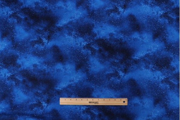 Fabrics Of SoHo Winter Light - Starry Sky Printed Cotton Craft Fabric in Royal for Timeless Treasures