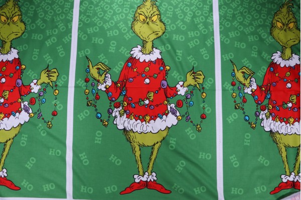 Click for 2.38 Yards Robert Kaufman How The Grinch Stole Christmas Collection ADE-20994-223 Printed Cotton Craft Fabric in Holiday  Robert Kaufman How The Grinch Stole Christmas Collection ADE-20994-223 Printed Cotton Craft Fabric in Holiday