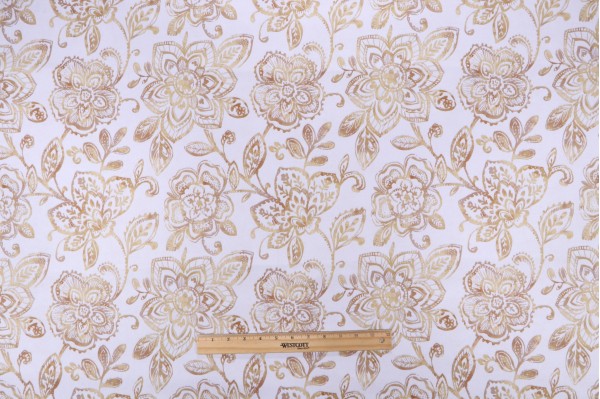 Click for 1 Yard Crypton Bouquet High Performance Printed Decorator Fabric in Golden 1 Yard Crypton Bouquet High Performance Printed Decorator Fabric in Golden