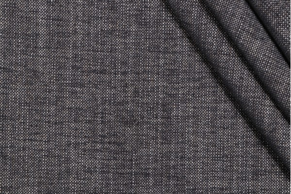 1 Yard Crypton Nomad High Performance Woven Chenille Upholstery Fabric in Charcoal