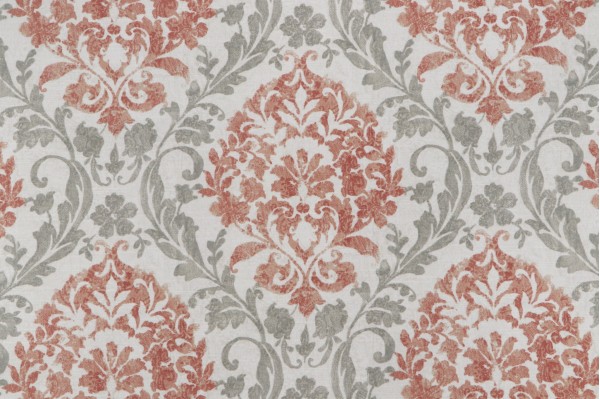 Mill Creek Pattonville-Pierside Printed Polyester Drapery Fabric in Spice 