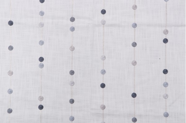 TFA Friendly Colors Embroidered Cotton Decorator Fabric in Denim