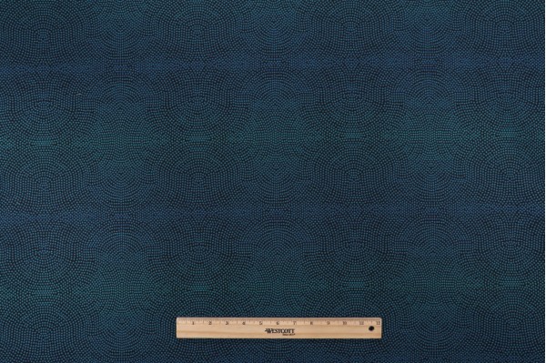 Crypton Black Atista High Performance Woven Upholstery Fabric in Caribbean