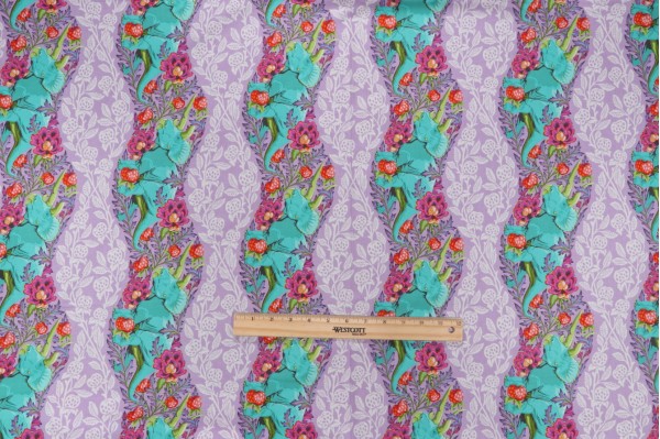Tula Pink ROAR! Collection Trifecta Printed Cotton Craft Fabric in Mist for Free Spirit