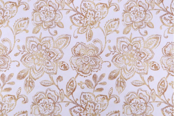 Click for 11 Yards Crypton Bouquet High Performance Printed Decorator Fabric in Golden Crypton Bouquet High Performance Printed Decorator Fabric in Golden
