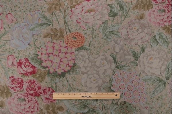 Scalamandre Vera Sheer Printed Sheer Drapery Fabric in Multi