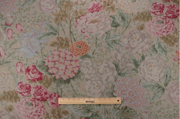 Click for 1 Yard Scalamandre Vera Sheer Printed Sheer Drapery Fabric in Multi 1 Yard Scalamandre Vera Sheer Printed Sheer Drapery Fabric in Multi