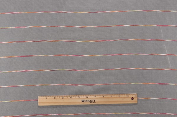Scalamandre Sheer Embroidered Drapery Fabric in Multi