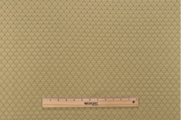 Scalamandre Ondine Woven Decorator Fabric in Vert/Or