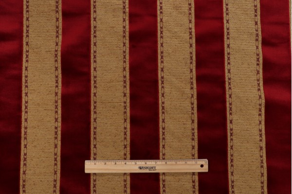 Grey Watkins Avalon Velvet Upholstery Fabric in Red