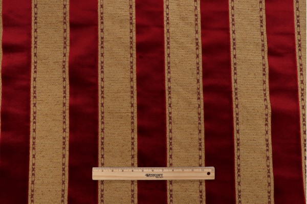 Grey Watkins Avalon Velvet Upholstery Fabric in Red