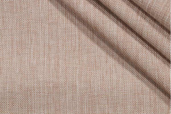 Solid Woven Decorator Fabric in Peanut