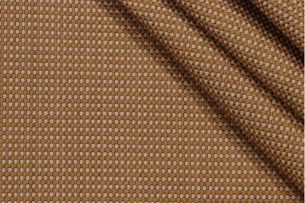 Grey Watkins Cataloochee Woven Upholstery Fabric in Brass/Green Bay