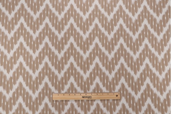 Scalamandre White Water Woven Solution Dyed Acrylic Outdoor Fabric in Driftwood