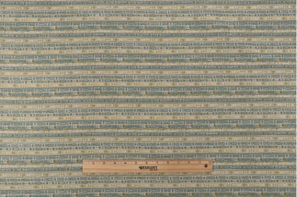 Grey Watkins Sabi Woven Chenille Upholstery Fabric in Turquoise