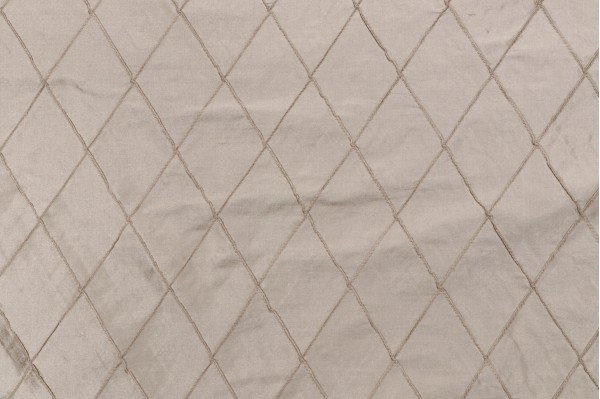 Click for 4.38 Yards Diamond Stitch Pintuck Silk Drapery Fabric in Latte Diamond Stitch Pintuck Silk Drapery Fabric in Latte