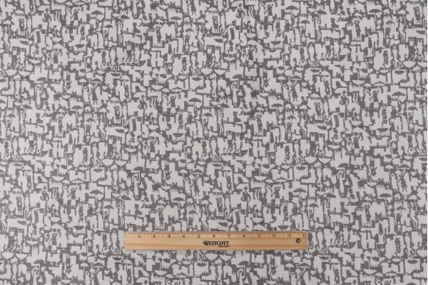 City People Woven Decorator Fabric in Stone