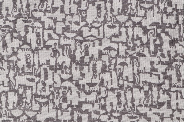 City People Woven Decorator Fabric in Stone