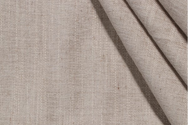 Crypton Castle High Performance Woven Chenille Upholstery Fabric in Flax
