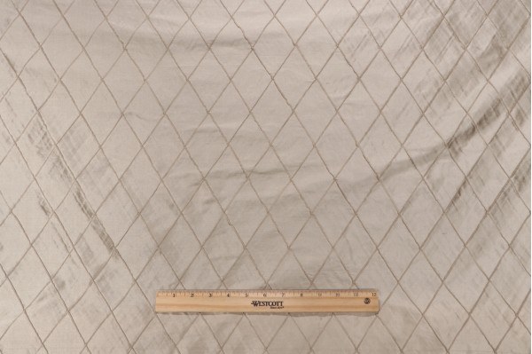 Click for 3.75 Yards Diamond Stitch Pintuck Silk Drapery Fabric in Latte Diamond Stitch Pintuck Silk Drapery Fabric in Latte