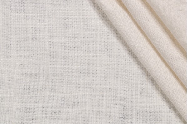 Wexford Linen Woven Decorator Fabric in Oyster