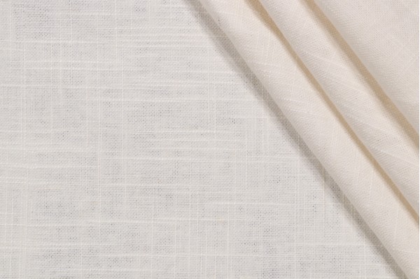Wexford Linen Woven Decorator Fabric in Oyster