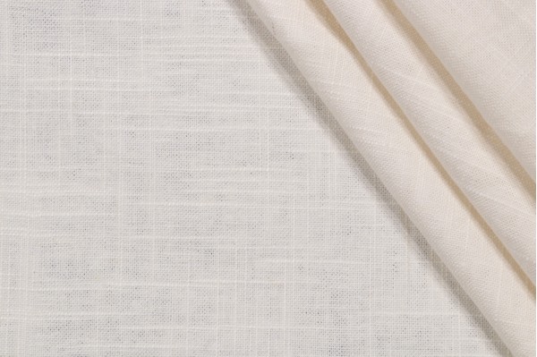 Wexford Linen Woven Decorator Fabric in Oyster