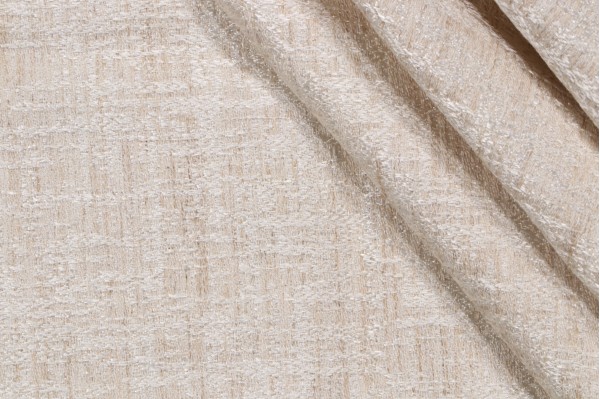 Crazy Woven Decorator Fabric in Ivory