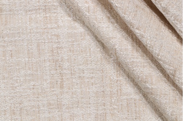 Crazy Woven Decorator Fabric in Ivory