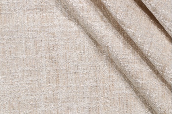 Crazy Woven Decorator Fabric in Ivory