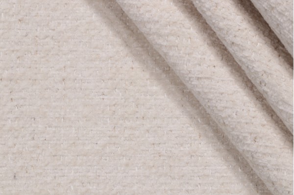 Crypton Dorado High Performance Chenille Upholstery Fabric in Parchment