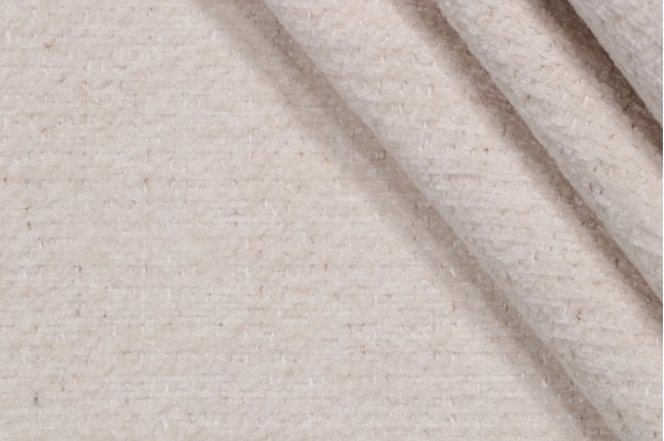 Crypton Dorado High Performance Chenille Upholstery Fabric in Parchment