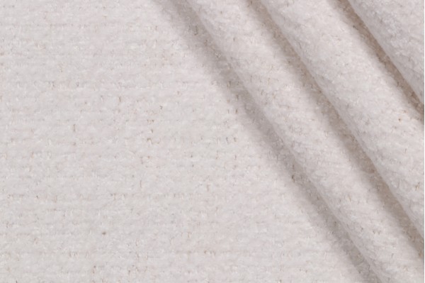 Click for .88 Yards Crypton Dorado High Performance Chenille Upholstery Fabric in Snow Crypton Dorado High Performance Chenille Upholstery Fabric in Snow