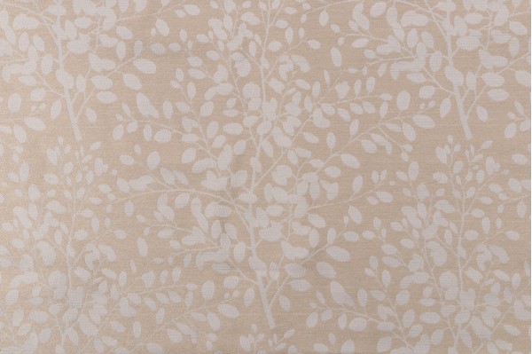 Floral Woven Decorator Fabric in Sand
