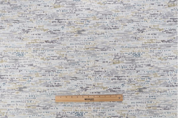 Rylee Printed Drapery Fabric in Lagoon