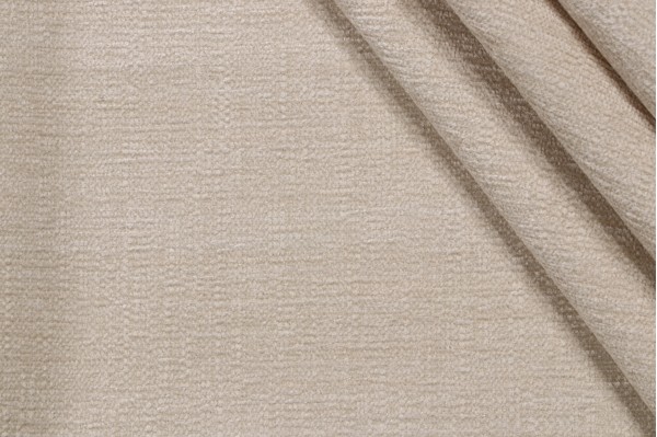 Crypton Granbury High Performance Chenille Upholstery Fabric in Ivory