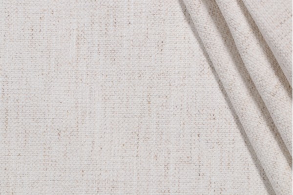 Crypton Nomad High Performance Woven Chenille Upholstery Fabric in Snow