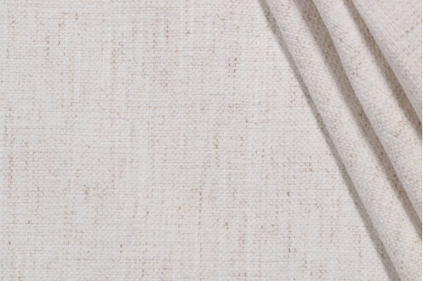 Crypton Nomad High Performance Woven Chenille Upholstery Fabric in Snow