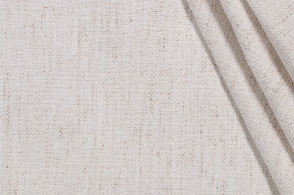 Crypton Nomad High Performance Woven Chenille Upholstery Fabric in Snow